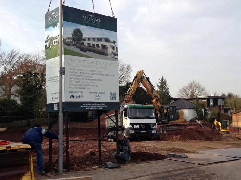 Einrichtung der Baustelle